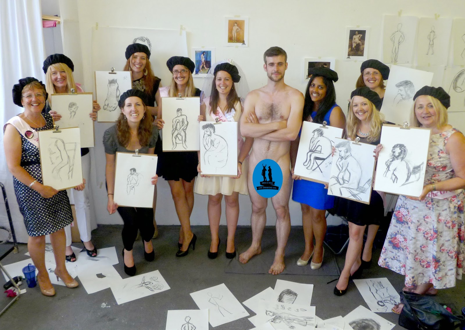 Hen & Stag Life Drawing Co. Simply the best hen party life drawing