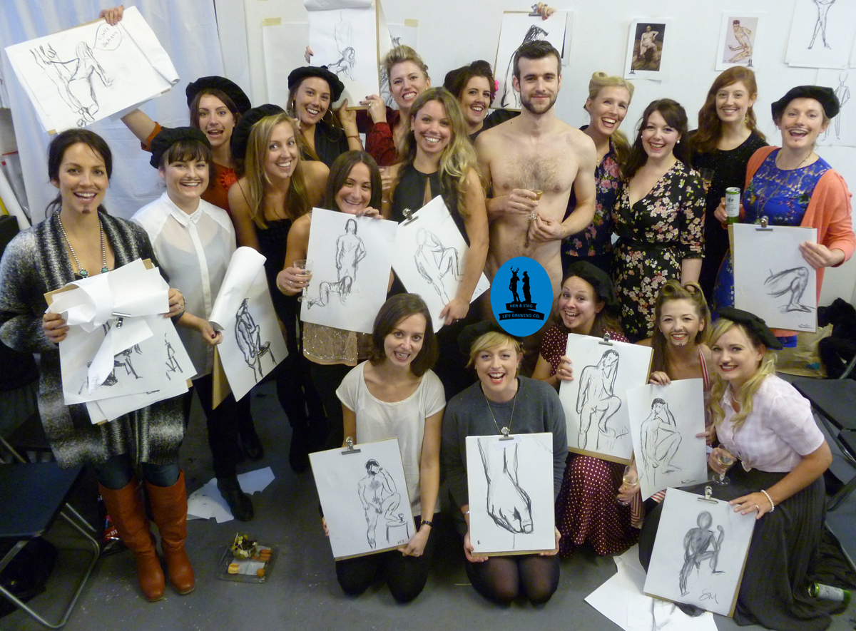 A medley of autumnal Hen Life Drawing Parties! 
